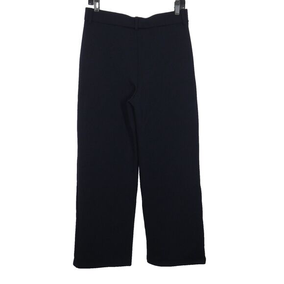 OGL FuzzLuxe Soft Cozy Wool Blend Straight Leg Pull On Pants Navy PETITE XS - Picture 9 of 9